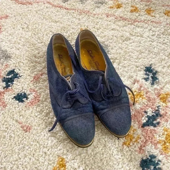 Salvatore Ferragamo blue loafers 8 - Picture 1 of 6